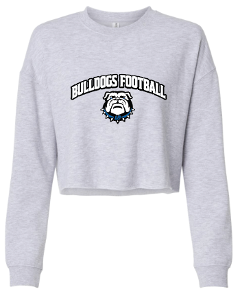 LB BULLDOGS FOOTBALL Crop Crewneck
