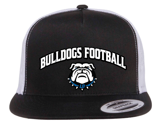 LB BULLDOGS FOOTBALL Embroidered Trucker Snapback Hat
