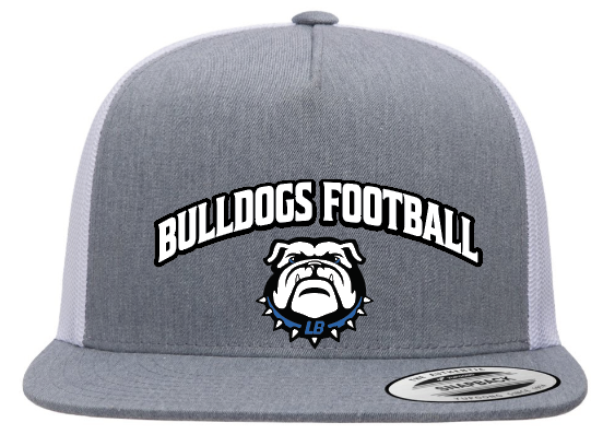 LB BULLDOGS FOOTBALL Printed Trucker Snapback Hat