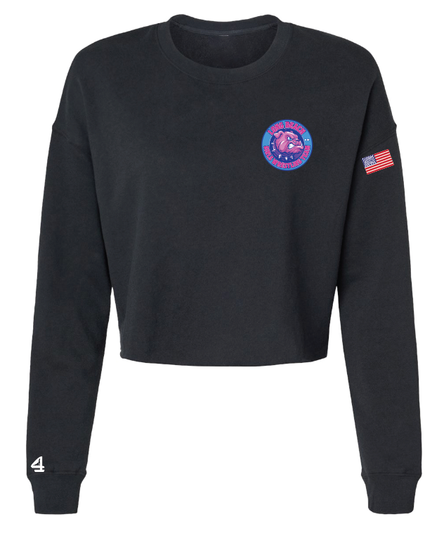 LONG BEACH GIRLS WRESTLING TEAM Women's Cropped Crewneck