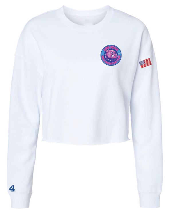 LONG BEACH GIRLS WRESTLING TEAM Women's Cropped Crewneck