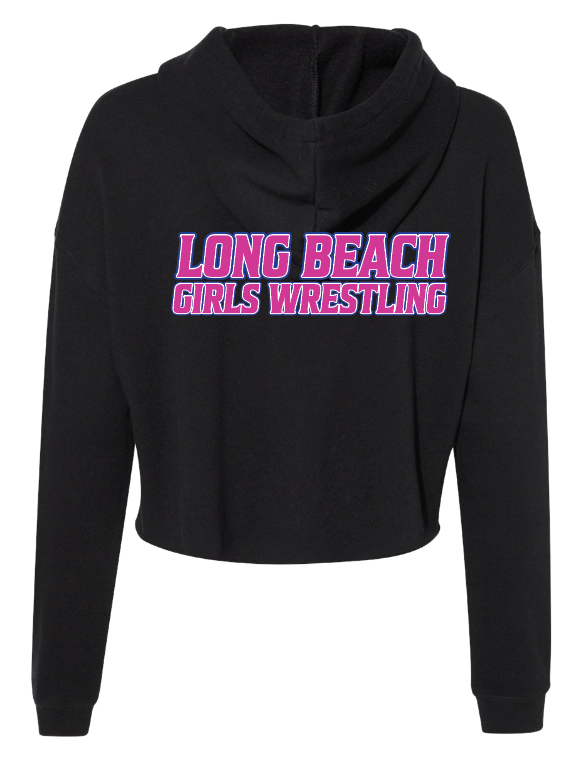 LONG BEACH GIRLS WRESTLING TEAM Women's Cropped Hoodie