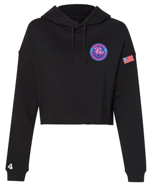 LONG BEACH GIRLS WRESTLING TEAM Women's Cropped Hoodie