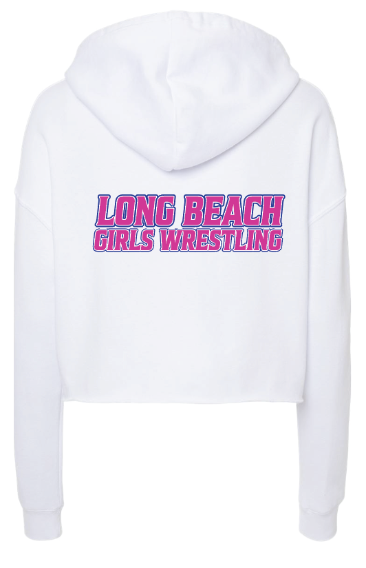 LONG BEACH GIRLS WRESTLING TEAM Women's Cropped Hoodie