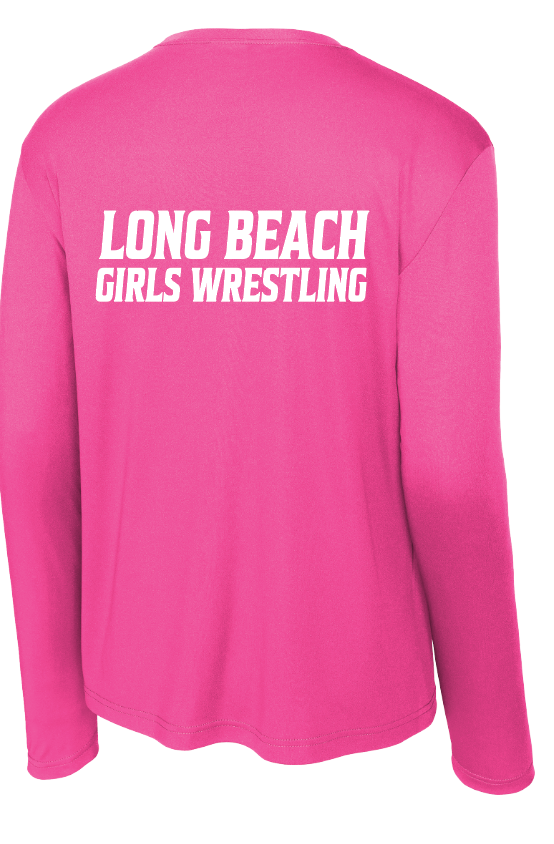 LONG BEACH GIRLS WRESTLING TEAM Long Sleeve Performance Tee