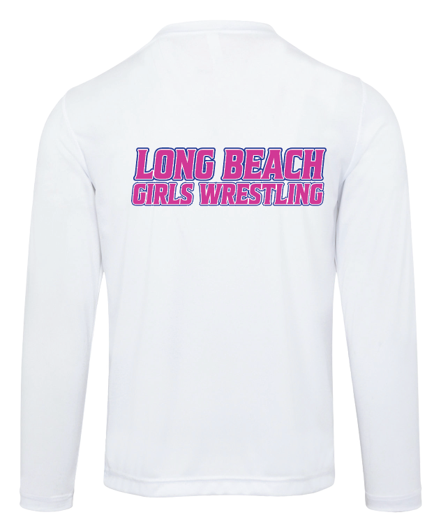 LONG BEACH GIRLS WRESTLING TEAM Long Sleeve Performance Tee