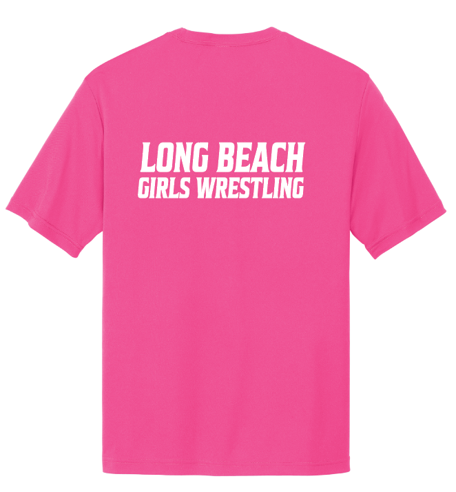 LONG BEACH GIRLS WRESTLING TEAM Performance Short Sleeve Shirt