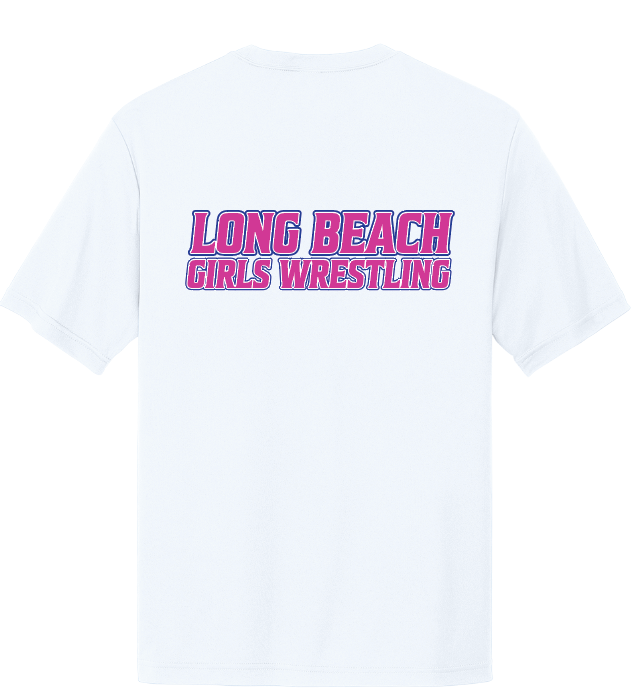 LONG BEACH GIRLS WRESTLING TEAM Performance Short Sleeve Shirt