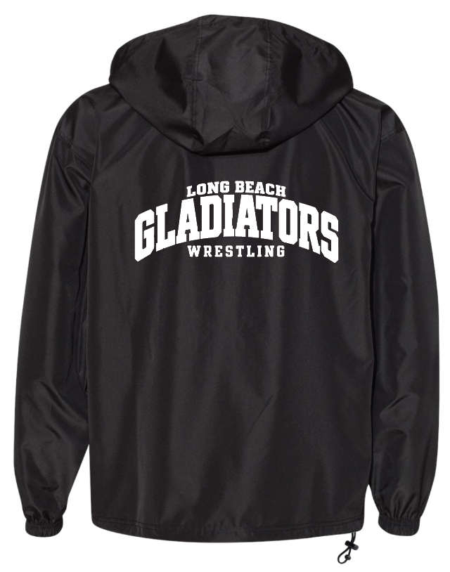 LB Gladiators Wrestling PRINTED CHAMPION WINDBREAKER c0200