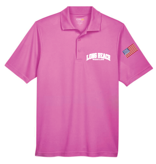 LB Gladiators Wrestling PRINTED PERFORMANCE POLO 88181