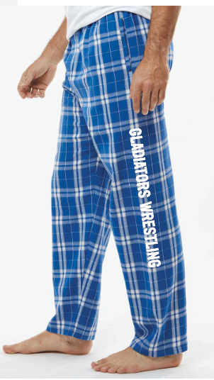 LB Gladiators Wrestling FLANNEL PANTS bm6624 / BY6624
