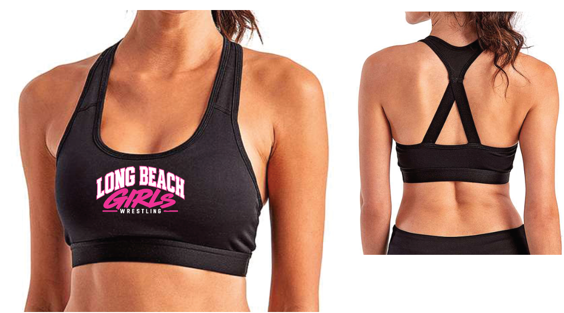 LBHS GIRLS WRESTLING Ladies Sports Bra. TD920