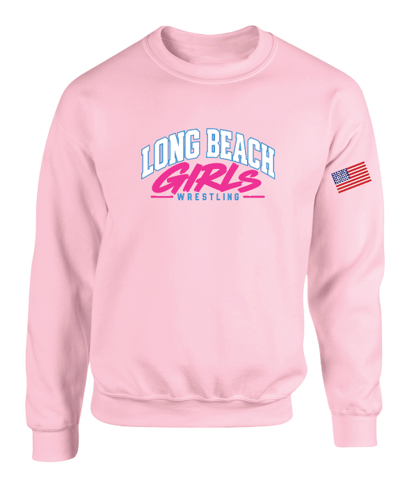 LBHS GIRLS WRESTLING  CREWNECK SF000 / B