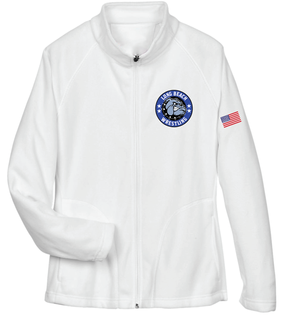 LONG BEACH USA WRESTLING CLUB Embroidered Women's Fleece Jacket