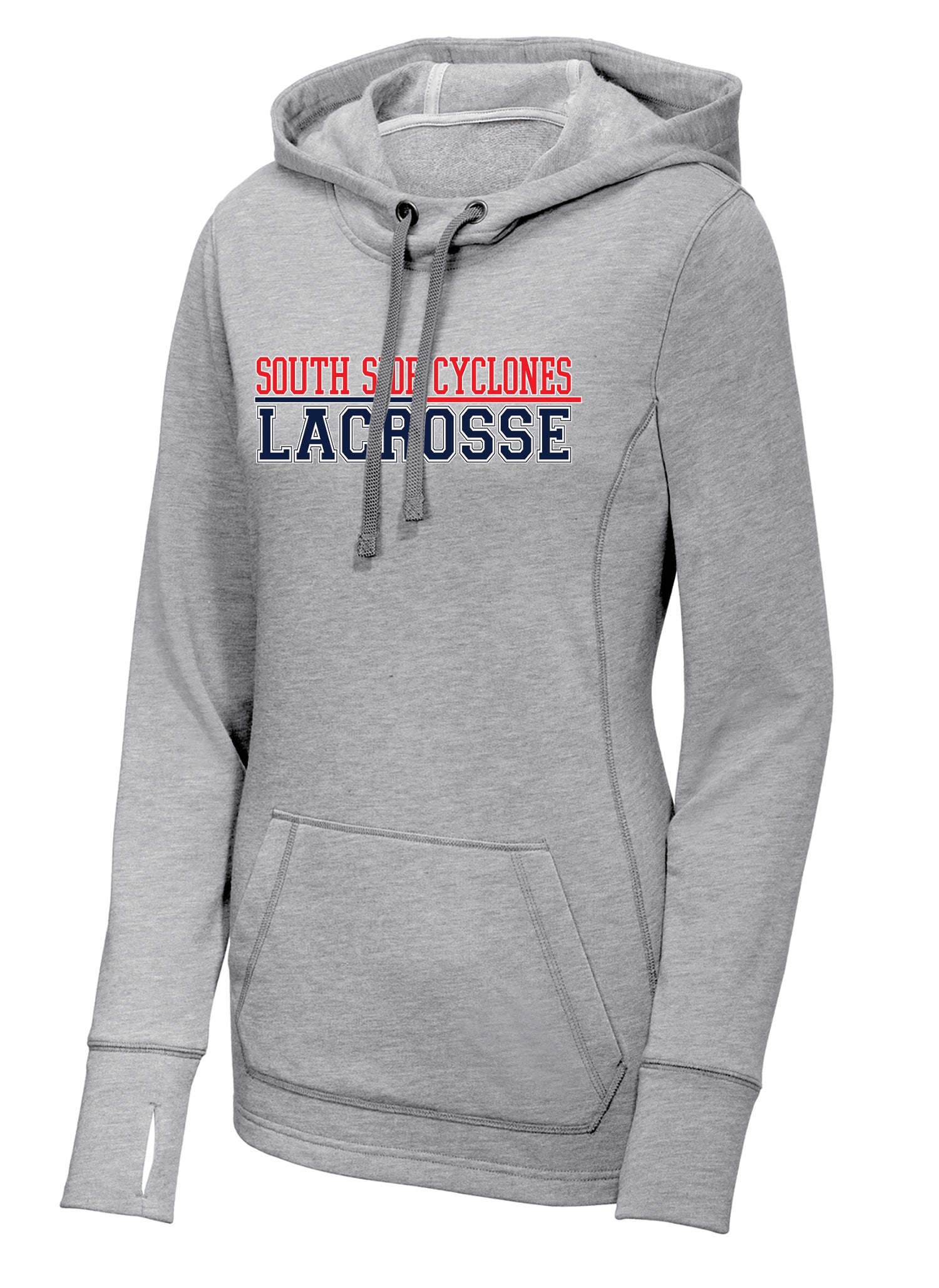 South Side Cyclones Lacrosse Womens Tri-blend Hoodie