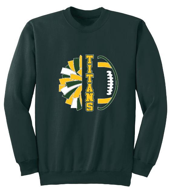LYNBROOK TITANS FOOTBALL AND CHEER COMBO CREWNECKS