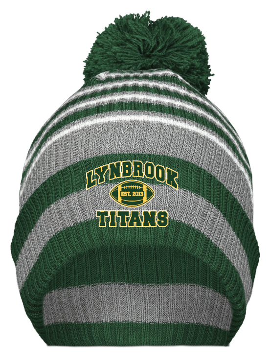 LYNBROOK TITANS FOOTBALL AND CHEER POM POM BEANIE