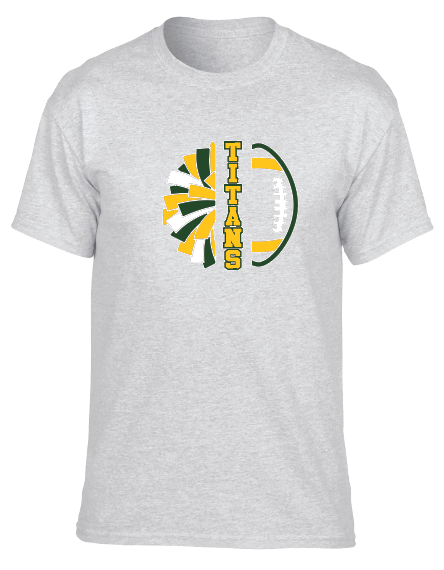 LYNBROOK TITANS FOOTBALL AND CHEER COMBO SHORT SLEEVE TEE