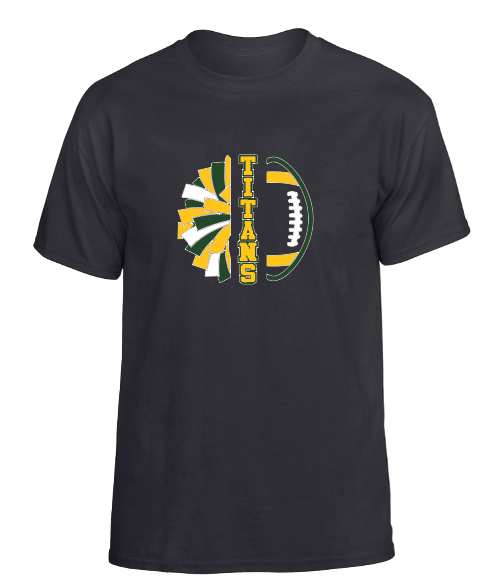 LYNBROOK TITANS FOOTBALL AND CHEER COMBO SHORT SLEEVE TEE