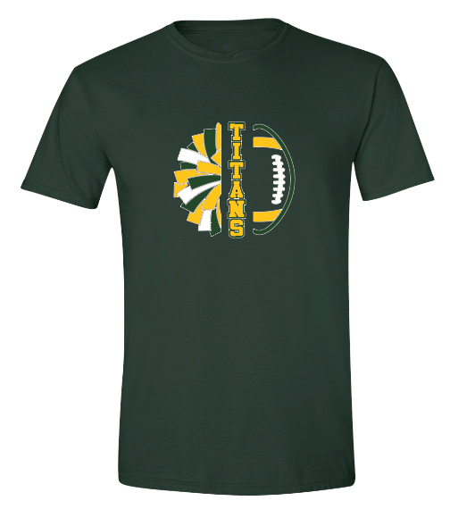 LYNBROOK TITANS FOOTBALL AND CHEER COMBO SHORT SLEEVE TEE