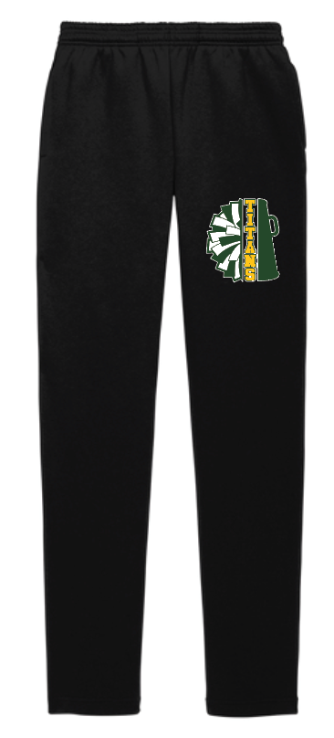 LYNBROOK TITANS FOOTBALL AND CHEER OPEN BOTTOM SWEATPANTS