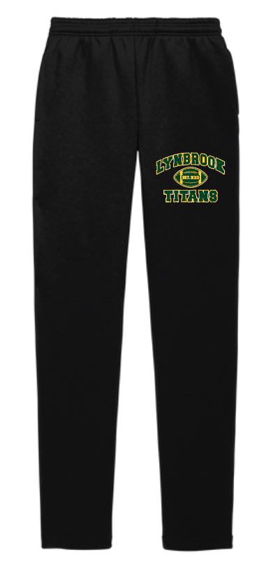 LYNBROOK TITANS FOOTBALL AND CHEER OPEN BOTTOM SWEATPANTS