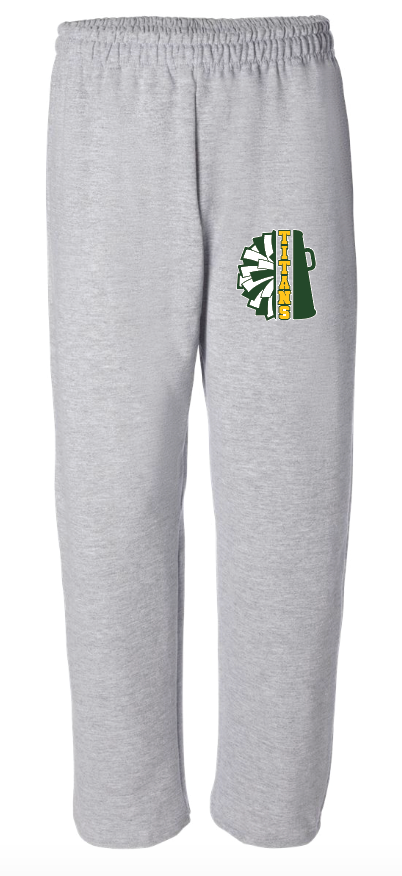 LYNBROOK TITANS FOOTBALL AND CHEER OPEN BOTTOM SWEATPANTS