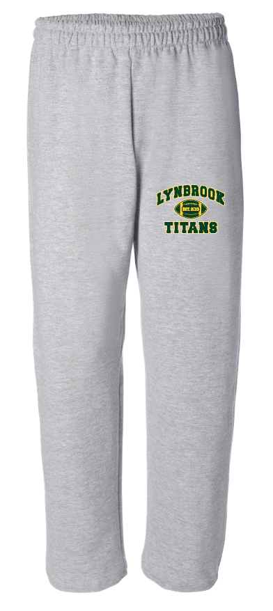 LYNBROOK TITANS FOOTBALL AND CHEER OPEN BOTTOM SWEATPANTS