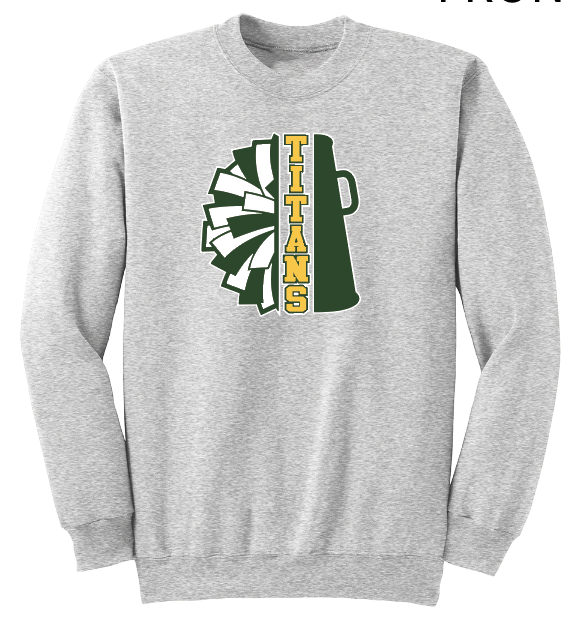 LYNBROOK TITANS FOOTBALL AND CHEER CREWNECK