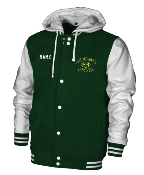 LYNBROOK TITANS FOOTBALL AND CHEER Printed and Embroidered Letterman Varsity Jacket