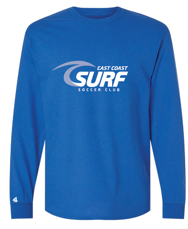 East Coast Surf Soccer Club Logo Long sleeve T-shirt