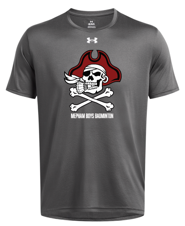 MEPHAM BOYS BADMINTON UNDER ARMOUR PERFORMANCE T-SHIRT