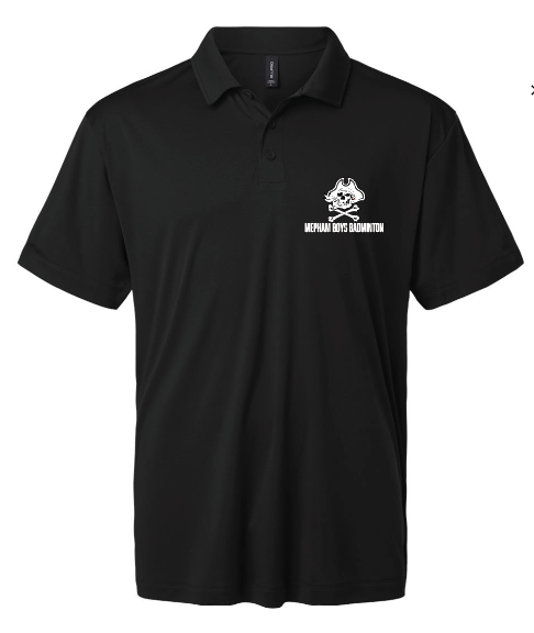 MEPHAM BOYS BADMINTON PRINTED PERFORMANCE POLO