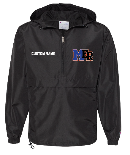 Malverne East Rockaway Soccer Embroidered Champion 1/4 zip Windbreaker