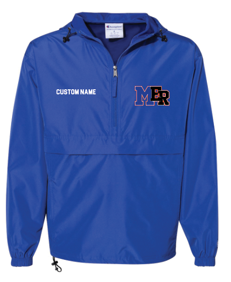 Malverne East Rockaway Soccer Embroidered Champion 1/4 zip Windbreaker