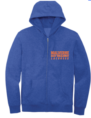 MALVERNE EAST ROCKAWAY LACROSSE Full Zip Hoodie