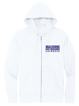 MALVERNE EAST ROCKAWAY LACROSSE Full Zip Hoodie