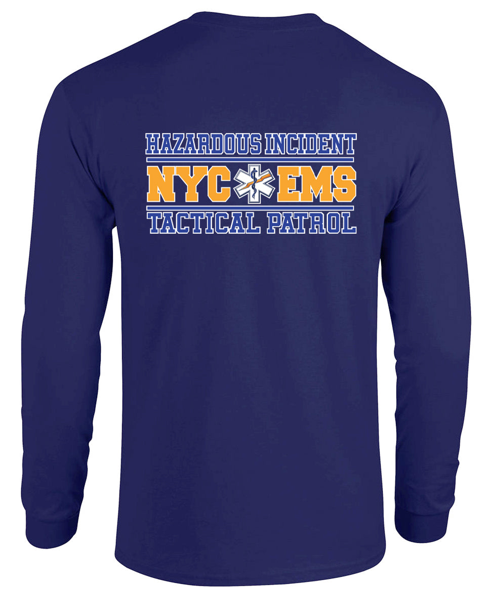 NYC HAZARD INCIDENT TACTICAL PATROL Long Sleeve Graphic Tee