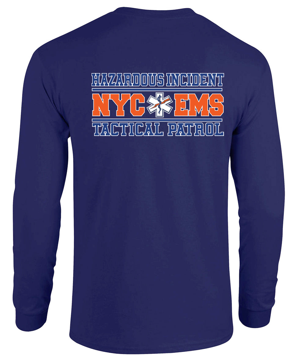 NYC HAZARD INCIDENT TACTICAL PATROL Long Sleeve Graphic Tee