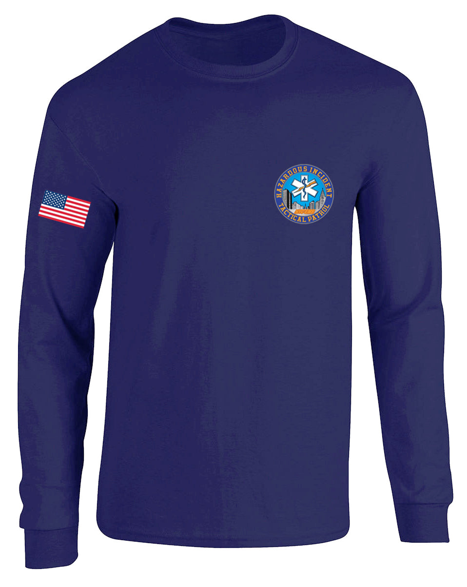 NYC HAZARD INCIDENT TACTICAL PATROL Long Sleeve Graphic Tee