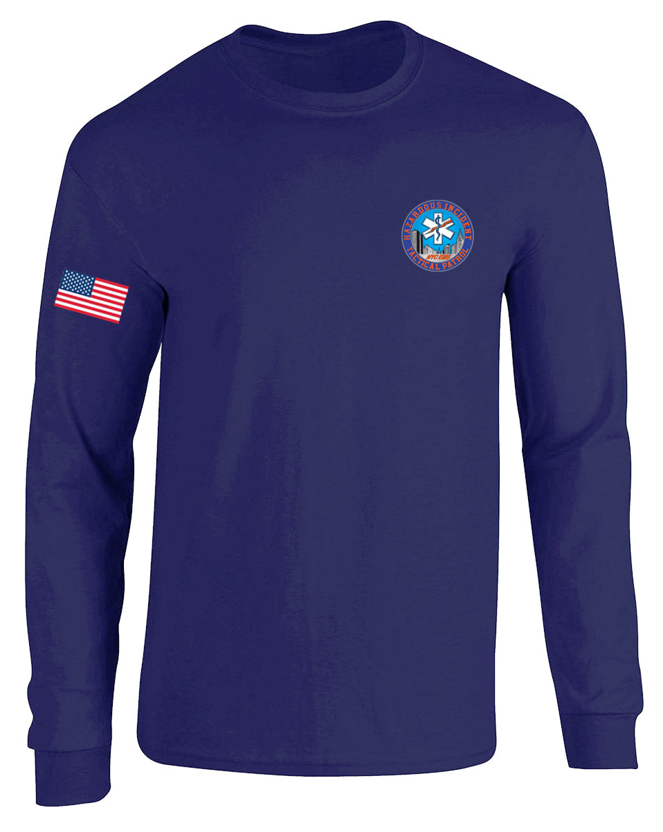 NYC HAZARD INCIDENT TACTICAL PATROL Long Sleeve Graphic Tee