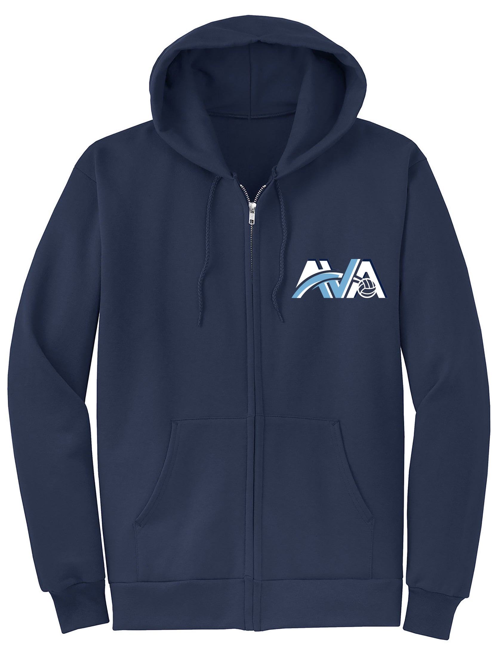 AVA Atlantic Volleyball Academy Team Spirit Full Zip Hoodie