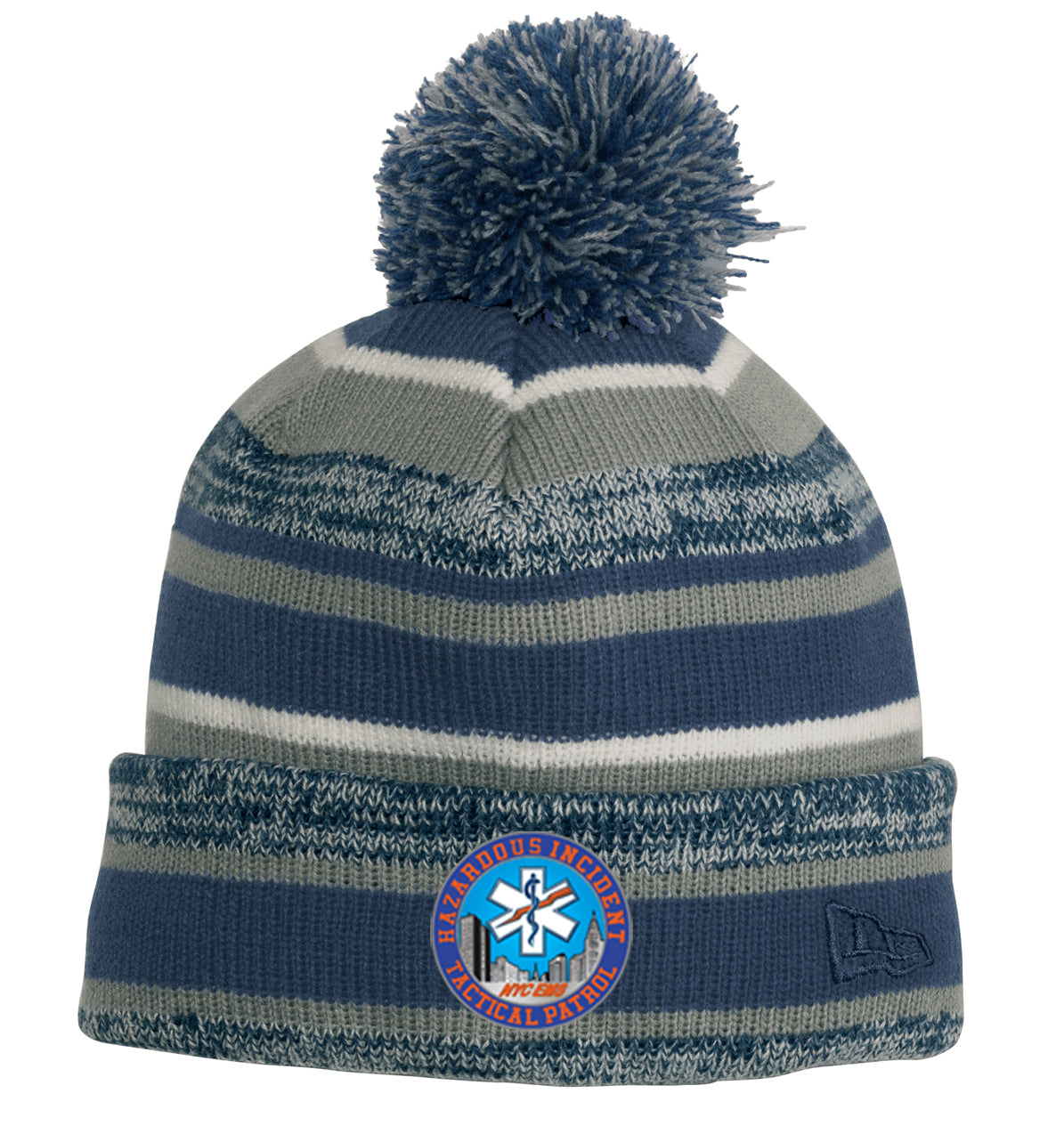 NYC HAZARD INCIDENT TACTICAL PATROL New Era Pom Pom Beanie