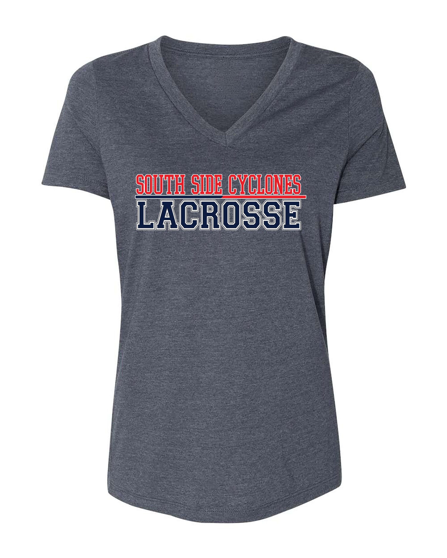 South Side Cyclones Lacrosse Women'S V-neck Tshirt