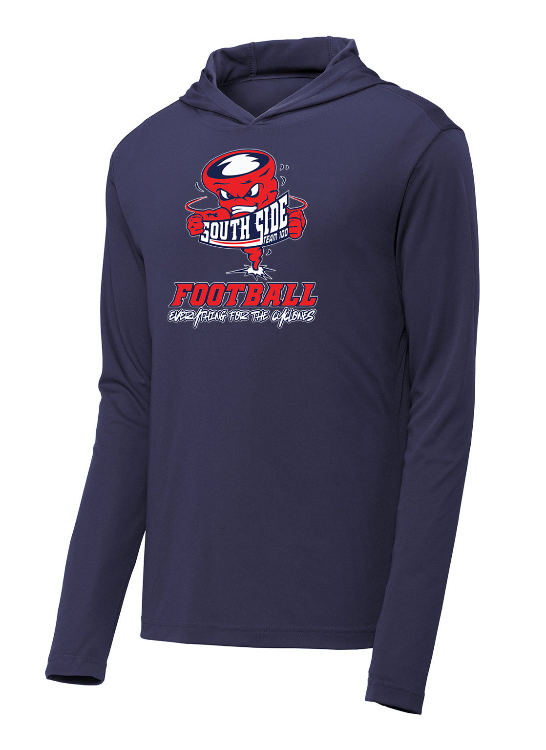 SSHS FOOTBALL LS Performance Hooded Pullover
