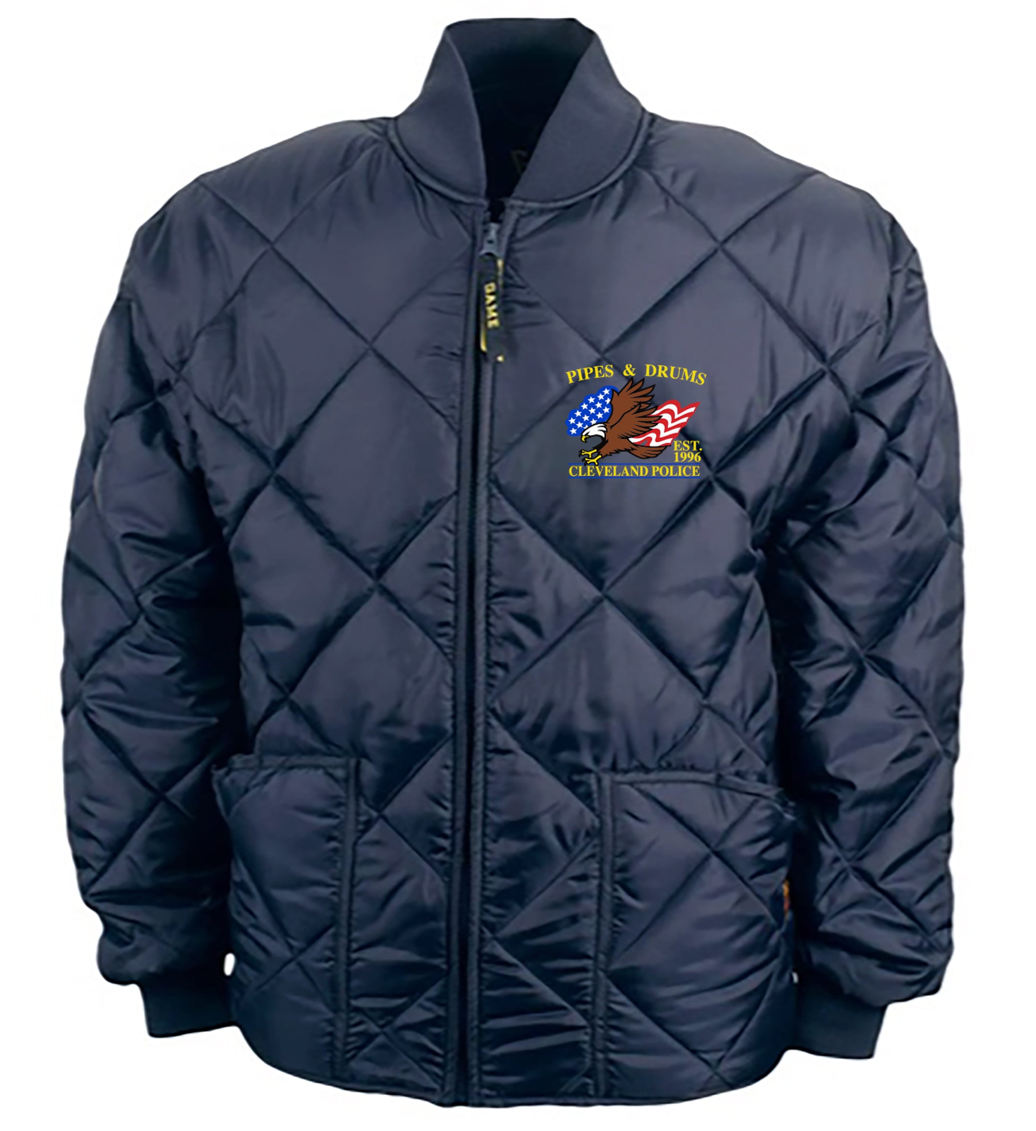 CLEVELAND POLICE PIPES AND DRUMS Embroidery Puff Jacket
