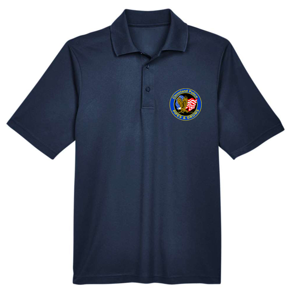 CLEVELAND POLICE PIPES AND DRUMS Men's Performance Pique Polo