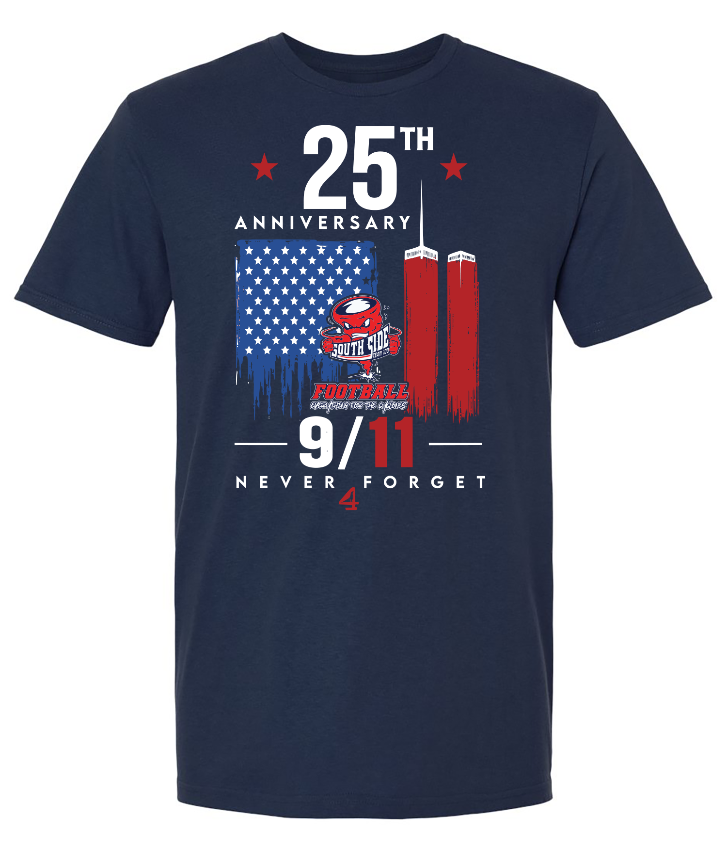 South Side High School Football Never 4get T-shirt