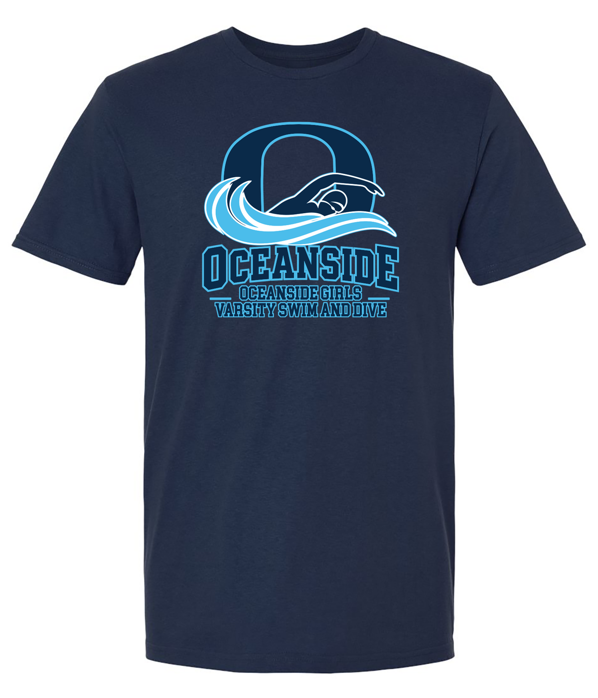 OCEANSIDE GIRLS VARSITY SWIM AND DIVE T-SHIRT 64000/b