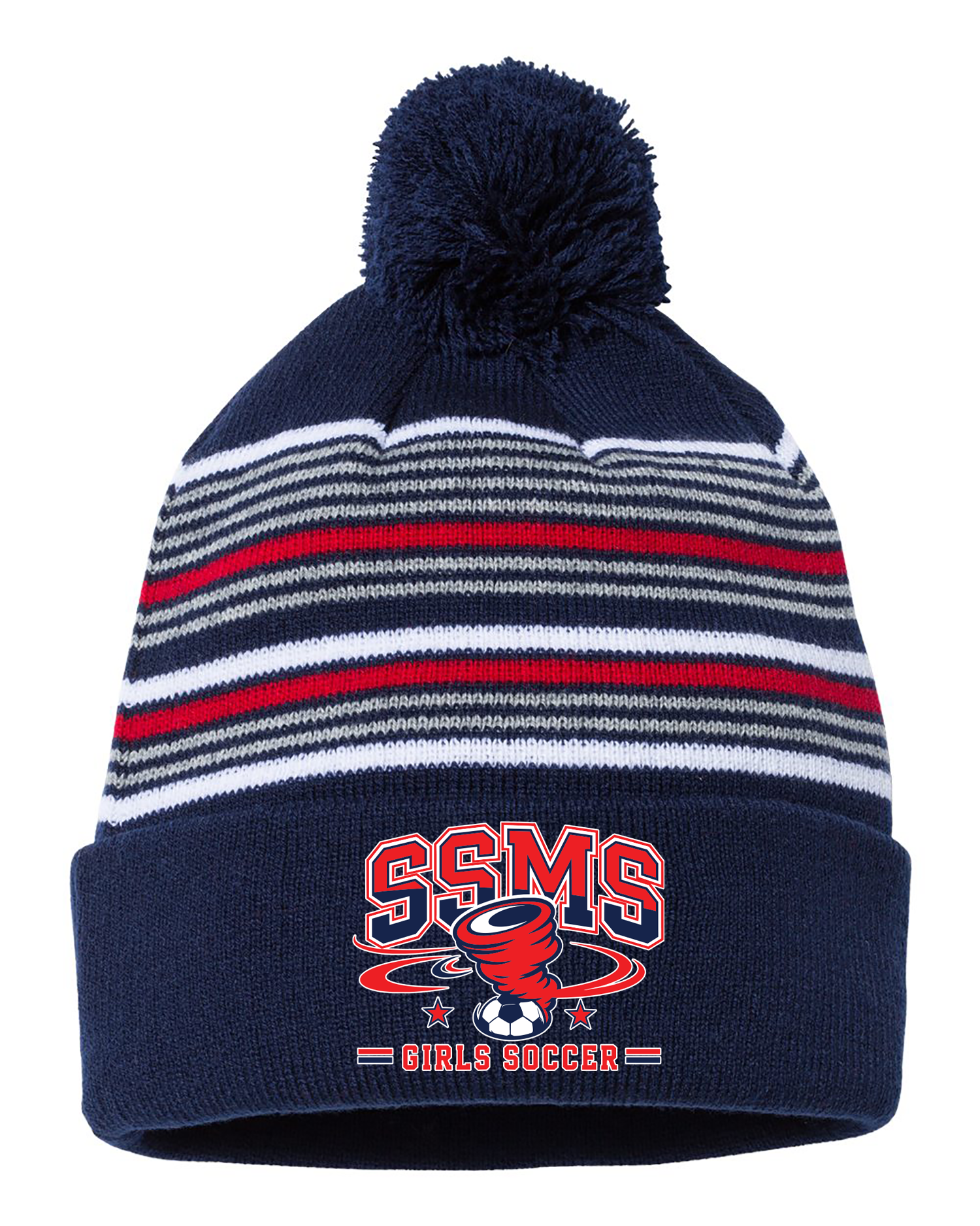 SSMS GIRLS SOCCER POM POM BEANIE